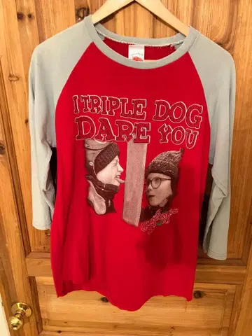 90's? A Christmas Story 래글런 티셔츠