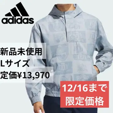 [ 미사용 새상품 ] 아디다스 골프 아노락 자켓 L 사이즈 블루
