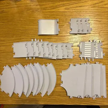 미니카용 화이트 레일 부품 세트