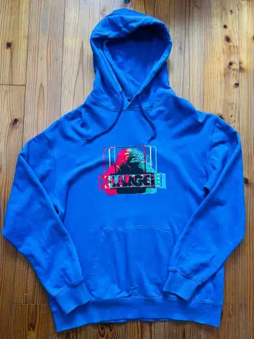 XLARGE 그래픽 후드티 보라색