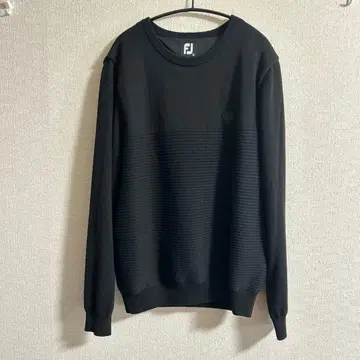 풋조이 방풍 안감 부착 스웨터 블랙