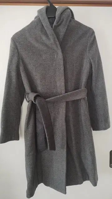 UNTITLED 그레이 롱 코트 사이즈 0