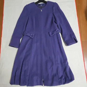 엠즈 그레이시 보라색 리본 포함 롱 코트