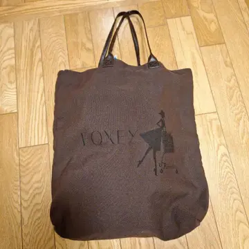 FOXY 브라운 토트백