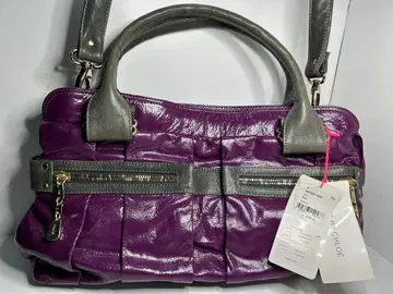 끌로에 퍼플 가죽 핸드백