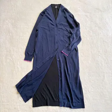 [ 폴스미스 ] 가디건 긴팔 시스루 블랙 슬릿 겉옷 긴팔