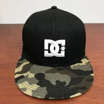 DC shoes 블랙 카모플라쥬 야구 모자 스냅백 메쉬