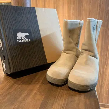 [ 새상품급 ] SOREL 소렐 그레이시 어그 부츠 베이지 25cm