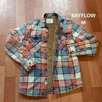 BAY FLOW 체크 무늬 플리스 자켓