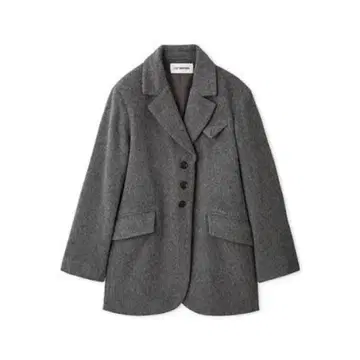 LILY BROWN 샤기 오버 자켓 그레이