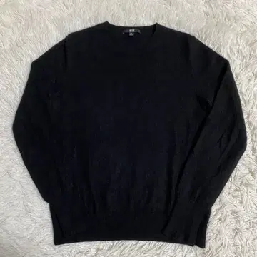 UNIQLO 캐시미어 100% 크루넥 니트 블랙 M 사이즈