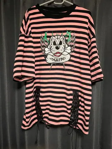 GALFY 스트라이프 반팔 T셔츠