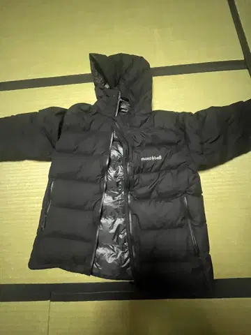 mont-bell 후드 부착 블랙 다운 자켓 ex800