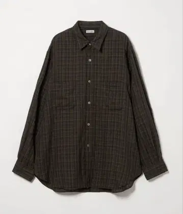 스티븐 앨런 거즈 마드라스 체크 레귤러 카라 셔츠