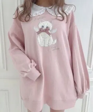 허니시나몬 Angel kitten 아플리케 맨투맨 고양이