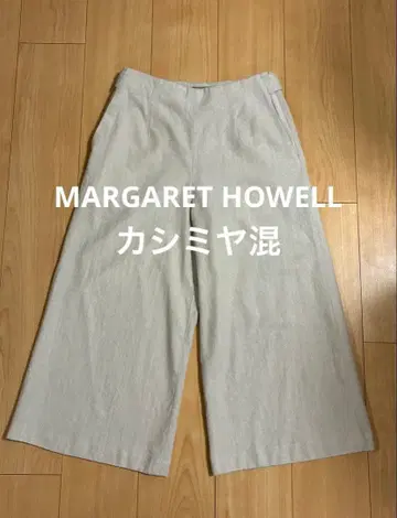 마가렛호웰 캐시미어 혼방 울 크롭 팬츠 사이즈 1 일본제