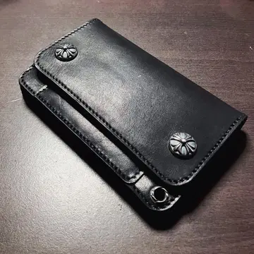 최고급 가죽 사용 xyz 오리지널 트래커 지갑 도치기 안장 크로스 콘초