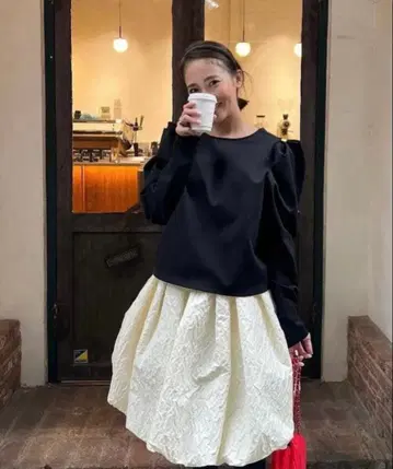 로지몬스터 자카드 벌룬 스커트