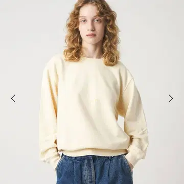 <6(ROKU)> 데미지 페인트 맨투맨 풀오버 L