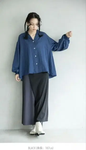 OSMOSIS 바이컬러 랩 팬츠 (블랙)