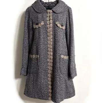 axes femme 라운드 칼라 체스터 코트 페어리 그런지 모리걸