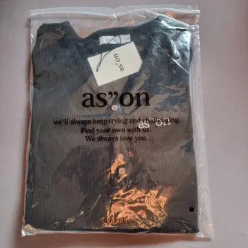 ason 롱 티셔츠 V넥 긴팔 S 사이즈
