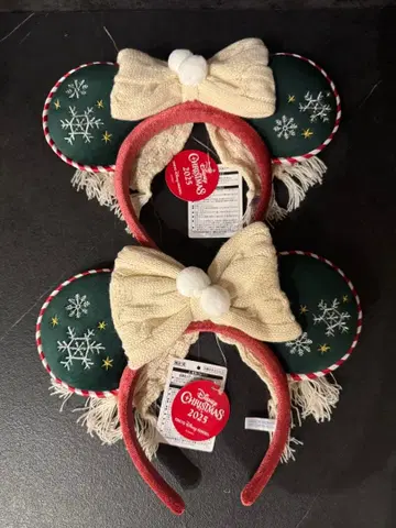 디즈니 크리스마스 머리띠 2개 2025