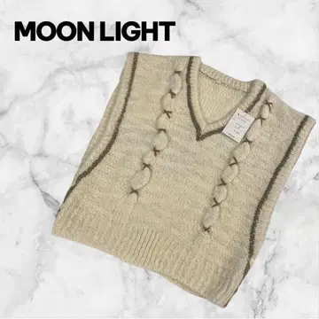 문라이트 울 100% 니트 베스트 M