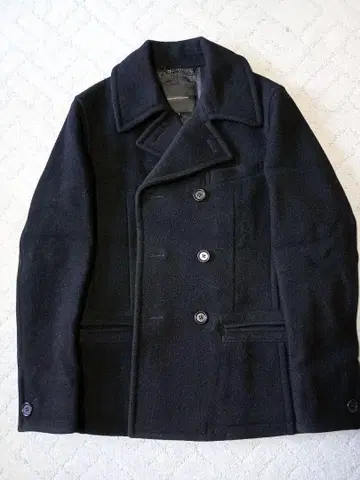 유나이티드 애로우즈 울 P 코트 블랙