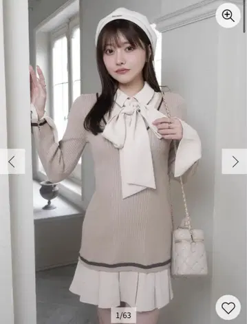 셔츠 도킹 플리츠 원피스