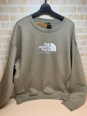 THE NORTH FACE 오버 사이즈 맨투맨 카키