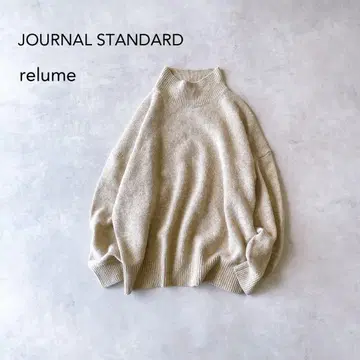 저널 스탠다드 리룸 울 100% 하이넥 니트 루즈핏