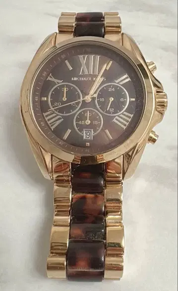 Michael Kors 크로노그래프 시계 골드/브라운