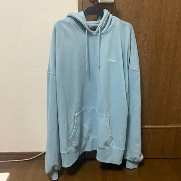 Perushu 스카이블루 오버 사이즈 후드티