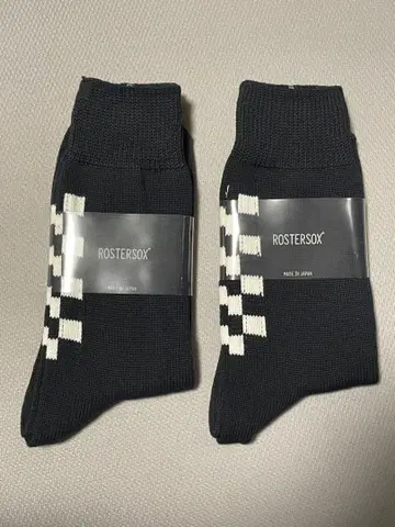 ROSTERSOX 체크 무늬 패턴 삭스 2켤레 세트 25-27cm
