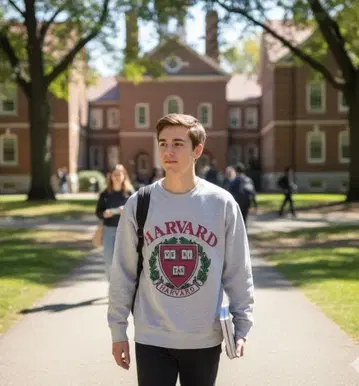 하버드 대학 트레이닝복 그레이