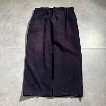 구제 00s 랜즈엔드 초와이드 코듀로이 팬츠 와이드 퍼플 컬러