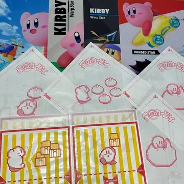 커비 훼미리마트 클리어 파일 파미치킨 봉투 중화만 봉투