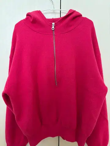 BEAUTY&YOUTH 하프 지퍼 니트 후디