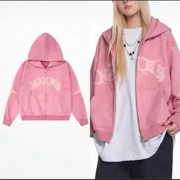 엄청난 인기! 스웨이드 크롭 지퍼 후드티