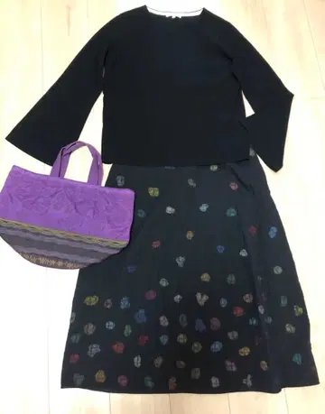 TAMASHA 멋진 퍼플 자수 백 새상품급!