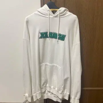 XLARGE 화이트 후드티 L