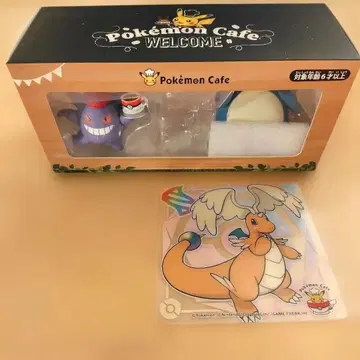 포켓몬 카페 예약 한정판 피규어 세트 특전 코스터 메가 루카리오
