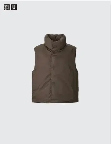 유니클로 유 퍼프 테크 논 퀼트 베스트 L 사이즈