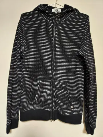 GOOOD ENOUGH 굿이너프 풀 집업 후드티 도트