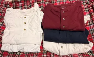 엘엘빈 헨리넥 롱T 3장 T셔츠 2장 세트 케어프리