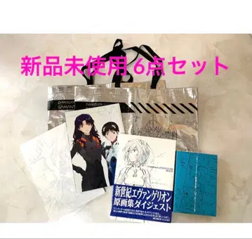 미사용 새상품 신세기 에반게리온 원화집 다이제스트 Q 콘티집 6점 세트