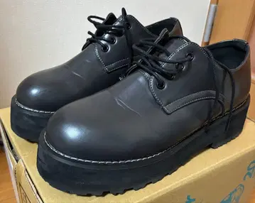 Loose 루스 하이 밑창 플레인 토 슈즈 그레이 40