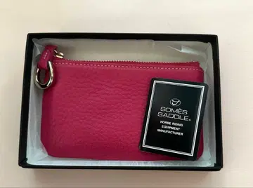 미사용 새상품 소메스 안장 피콜로 슬림 파우치 핑크