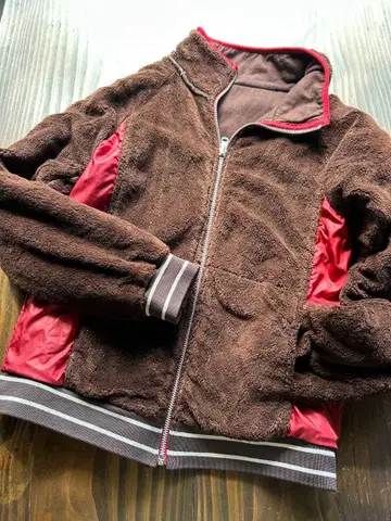 진나쏘즈 리버서블 브라운 플리스 자켓